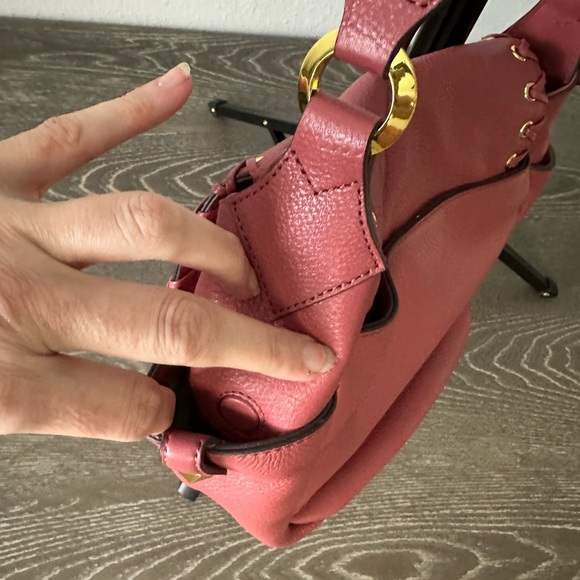 OrYANY Leather Shoulder Bag - Red - Picture 6 of 12